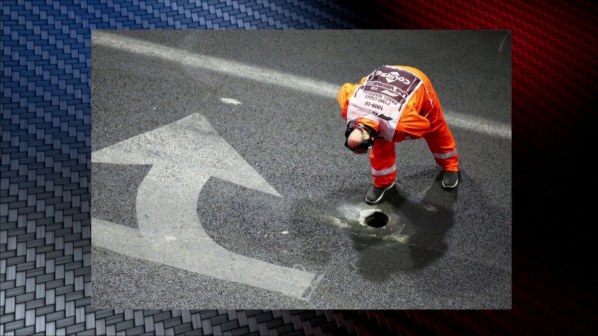 The FIA confirm that the issue in FP1 was from a 'concrete frame around a manhole cover that has failed' and that they will check all other manhole covers at the circuit 📝