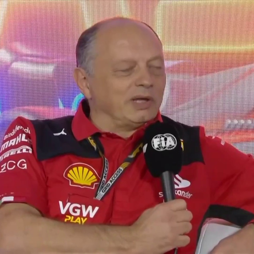 "I think it's just unacceptable" ❌ Frédéric Vasseur was not happy after FP1 after damage caused to Carlos Sainz's Ferrari from an issue with a manhole cover on track 👇