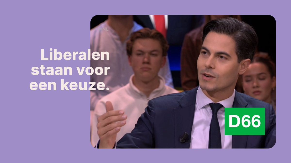 Wilders in het kabinet? Nee, bedankt. Daar zal Rob Jetten nooit aan meewerken. Liberalen hebben woensdag de hele belangrijke keuze: extremisme of een groen en progressief kabinet, met een open blik naar buiten. Stem D66.