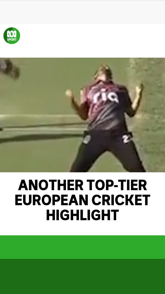 1 ball remaining, 3 runs to win… European Cricket is the gift that keeps on giving 😂 📸 European Cricket
