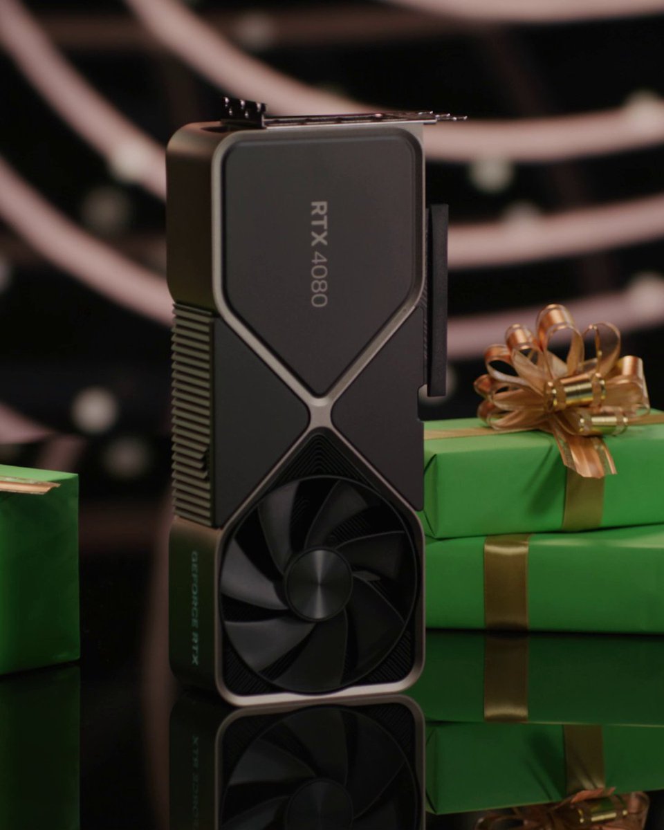Nadchodzi czas z #GiftRTX... W te Święta macie szansę na wielkie wygrane: 🟢 GeForce RTX 4090 🟢 GeForce RTX 4080 🟢 Laptopy z GeForce RTX serii 40 🟢 + nagrody dodatkowe 👀 Aby wziąć udział: 💚 Oznacz znajomego 💚 i dodaj #GiftRTX Regulamin: