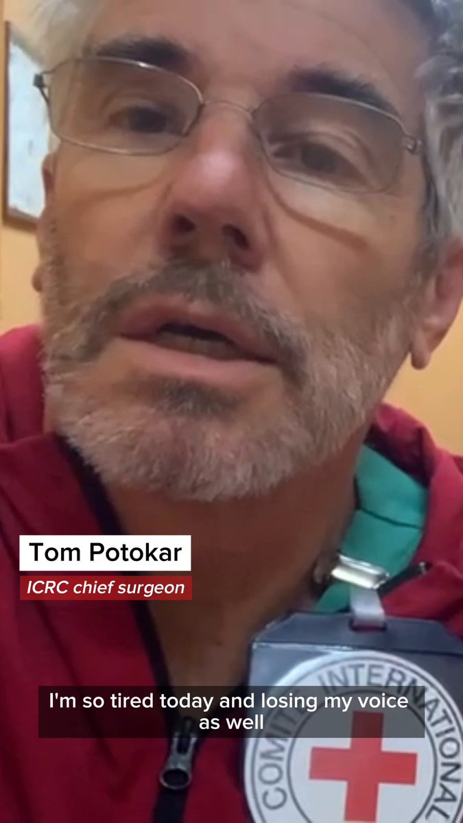 Dr. Tom Potokar, our chief surgeon in the European Hospital in #Gaza shares the situation of the healthcare workers and of those civilians affected. "Is seeing so many destroyed lives, so many shattered bodies, burned bodies, particularly in children... this is such a tragedy".