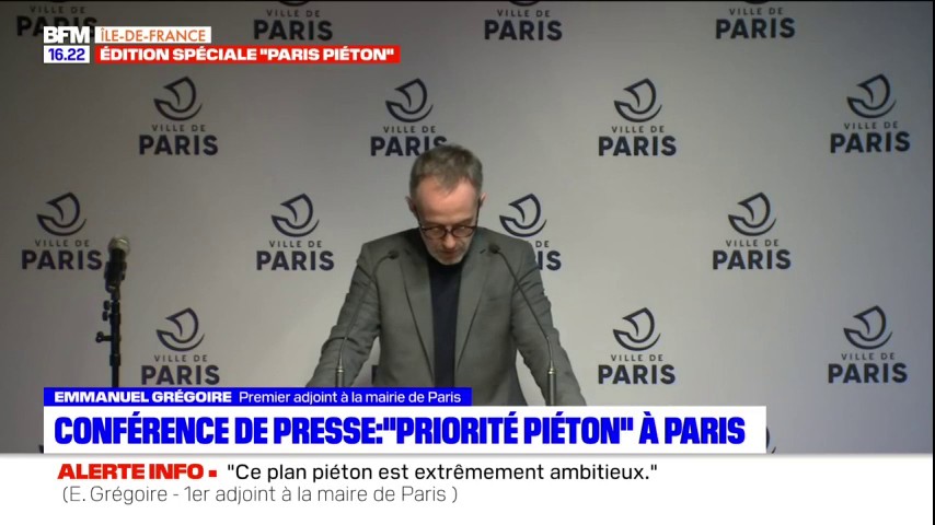 💬 "300 millions d'euros" seront consacrés à la gestion de la marche à pied durant le mandat de la majorité parisienne, annonce David Belliard