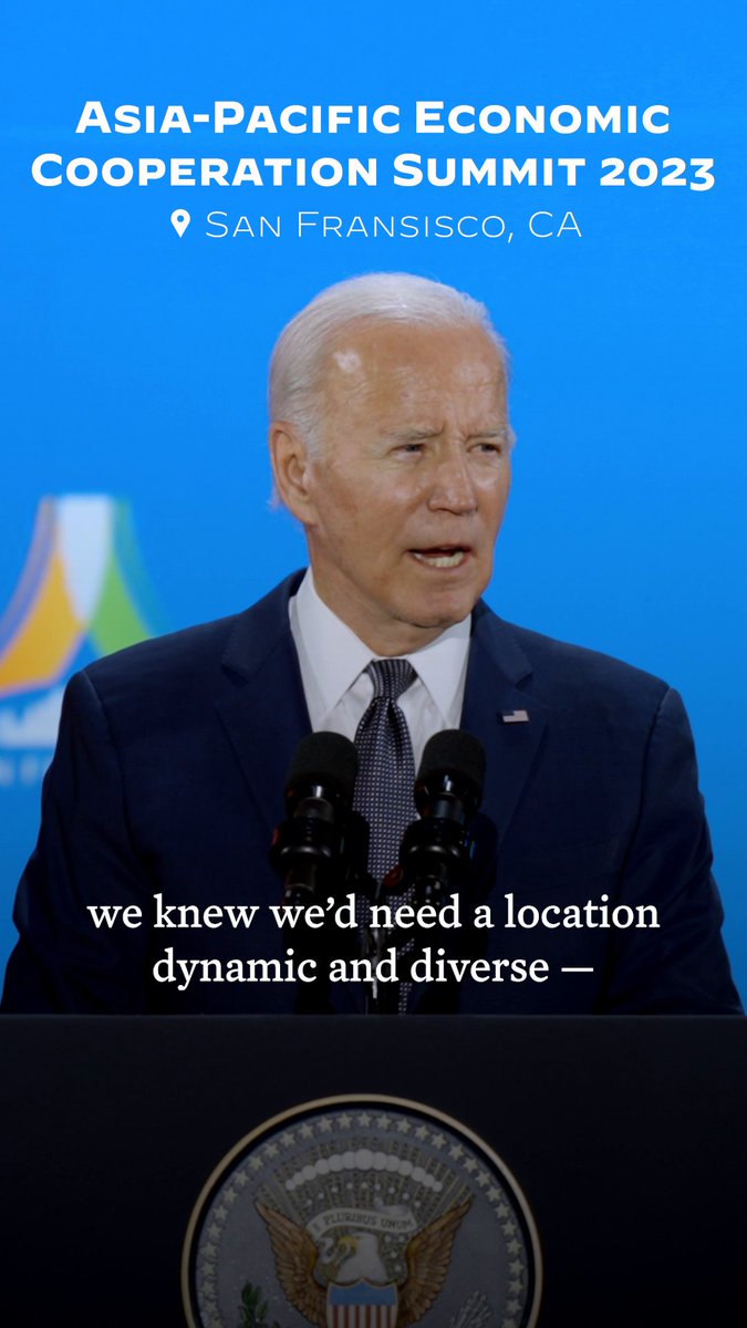 During our host year of APEC, the United States has led an agenda centered on the rights of workers – and focused on making our region more connected and inclusive, our economies greener and sustainable, and our future more resilient and secure.
