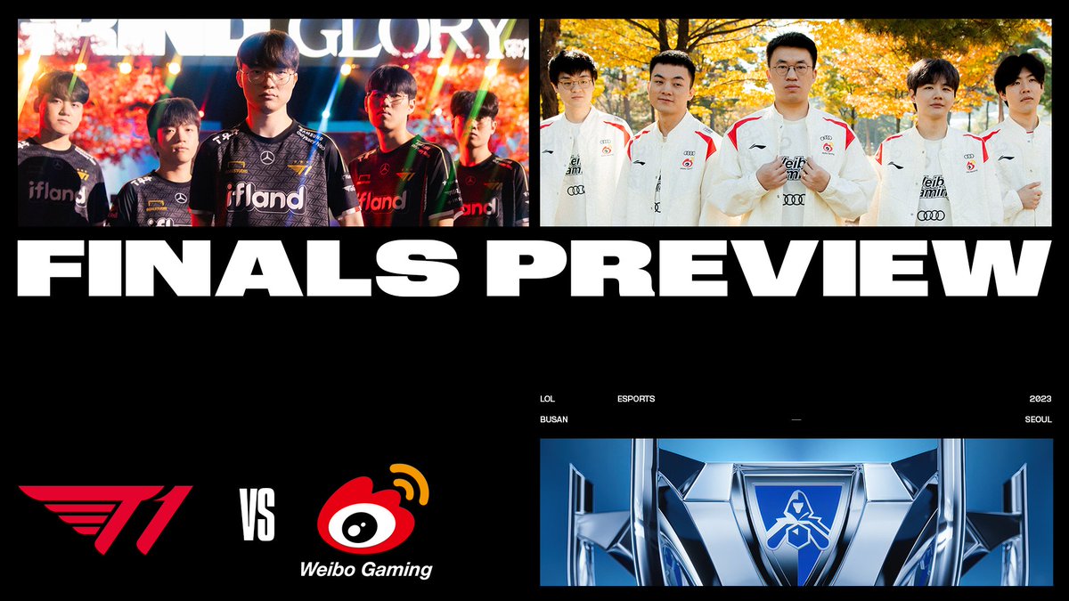 .T1 LoL and Weibo Gaming are one match away from achieving ultimate glory. Get a preview of the two teams facing off in the #Worlds2023 Finals.