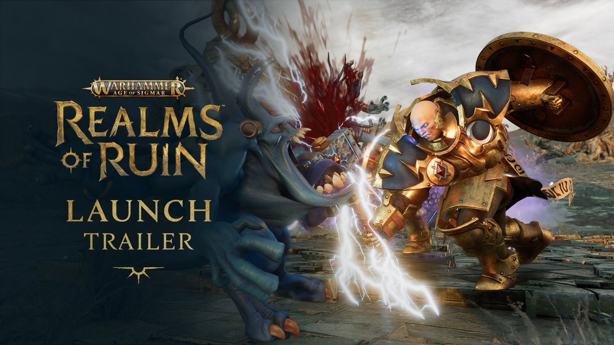 ⚔️ Wage a campaign of brutal conquest in a realm-shattering fantasy real-time strategy game. Warhammer Age of Sigmar: Realms of Ruin is OUT NOW!