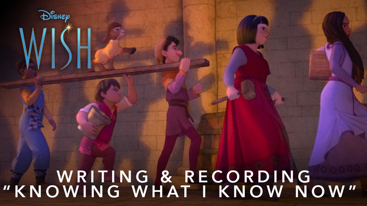 "It captures that nature of an anthem in such a fun way." 🎶🥁🏰 See the cast and filmmakers of Disney's #Wish talk about the making of "Knowing What I Know Now" and see the movie only in theaters November 22. ✨