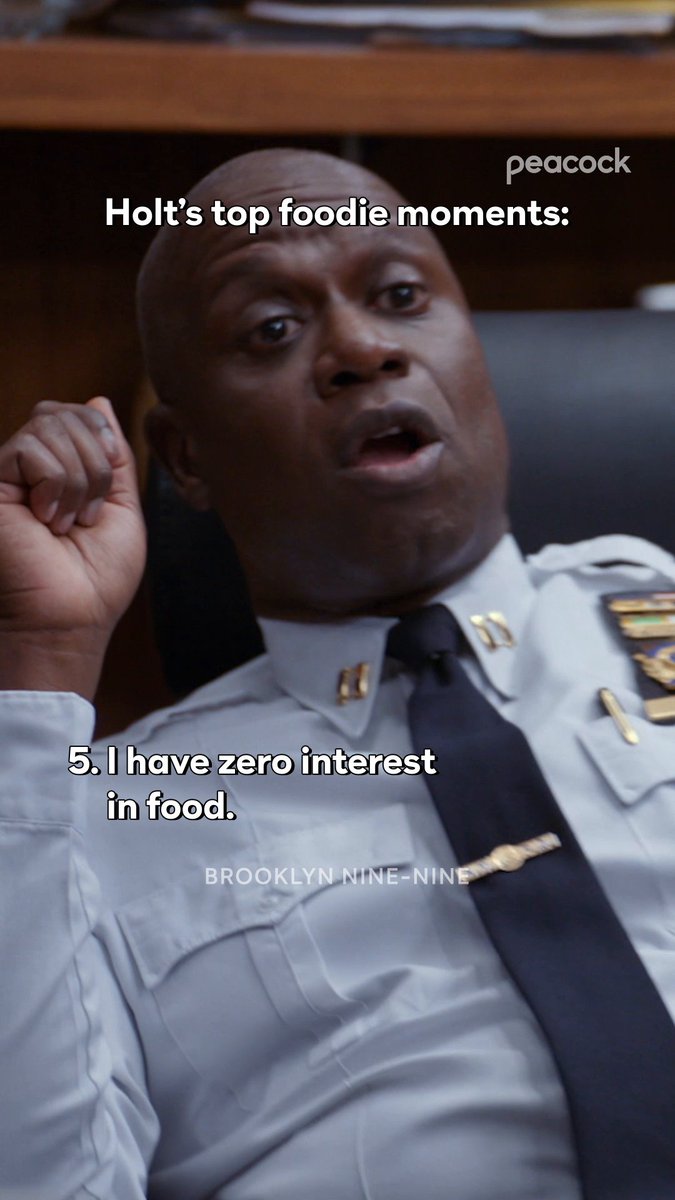 I would read a full book about Holt's food opinions.