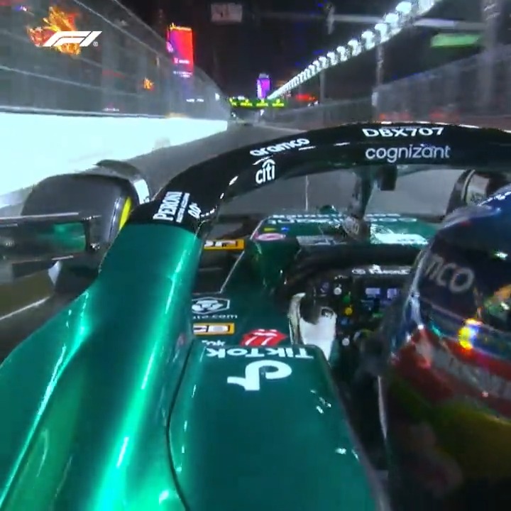Fernando Alonso sends it down Las Vegas Boulevard ✨ #LasVegas #F1 Fernando Alonso
