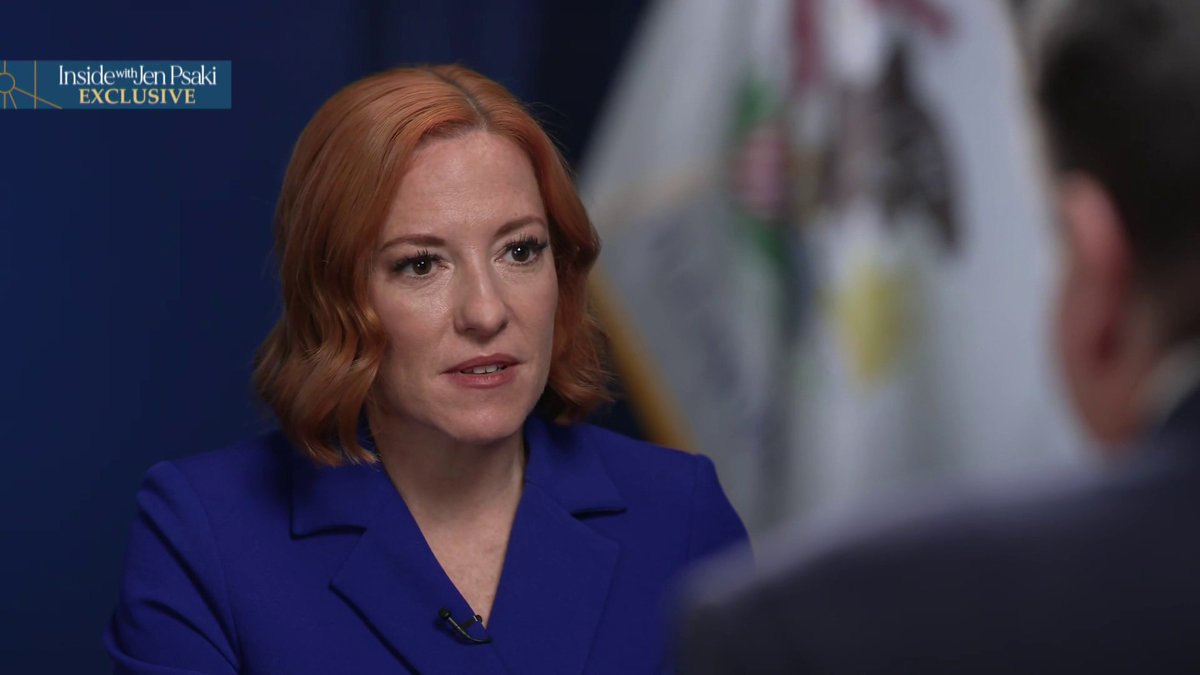 "I repeat it wherever I go that Donald Trump is dangerous for our democracy... I know there are people who are afraid. And that's exactly what Donald Trump hopes is that people will be too afraid to speak out." Tune in on Sunday for Jen Psaki's conversation with Governor JB Pritzker.