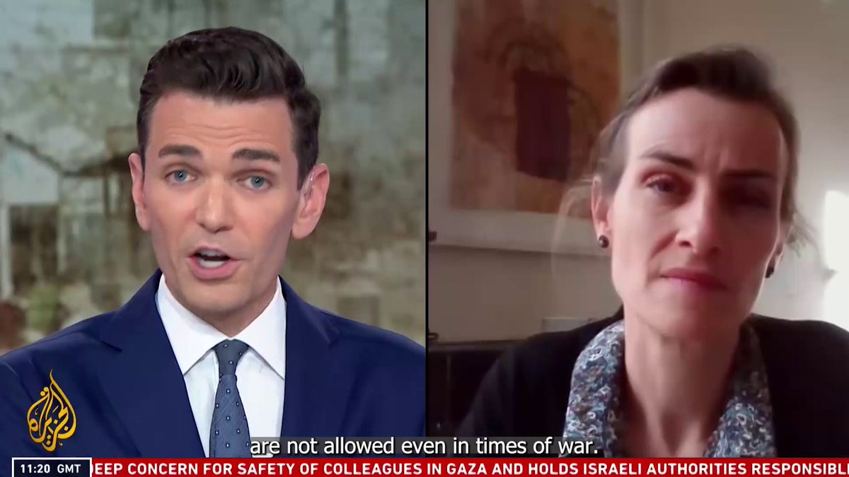 Healthcare workers, ambulances, and hospitals must not be just respected but also protected. Watch Cordula Droege on Al Jazeera English explaining why and how 👇