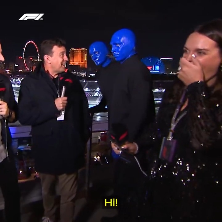 The Blue Man Group takes over F1TV! 😆 #LasVegasGP #F1