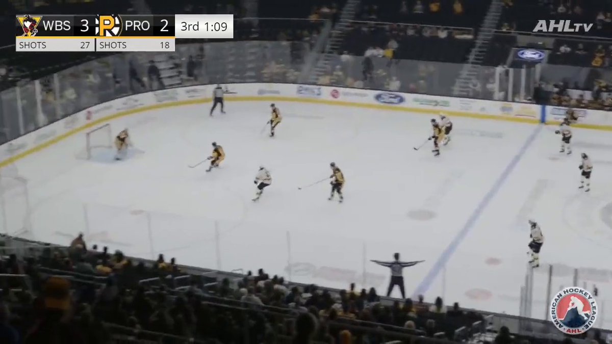 🗣️ GOALIE GOAL 🗣️ Alex Nedeljkovic scores to give him two career goals in the AHL! (🎥: American Hockey League)