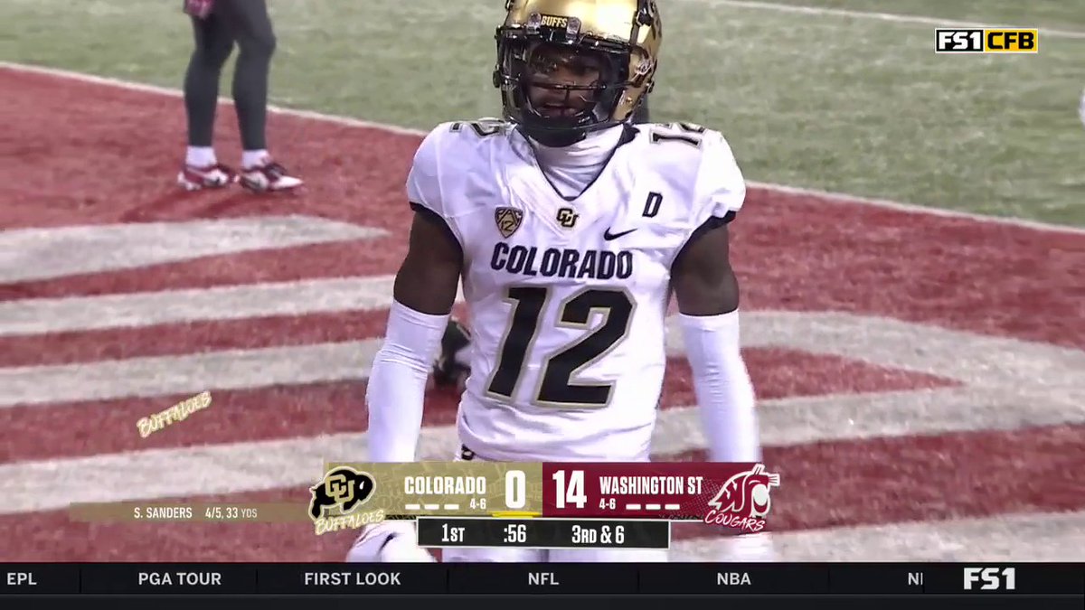 SHEDEUR SANDERS DIME TO TRAVIS HUNTER 😮💨 (via FOX College Football)