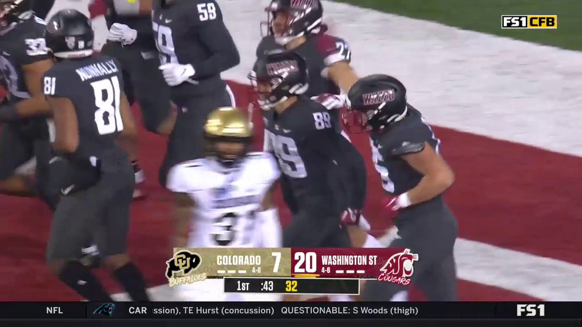 LEYTON SMITHSON JUST RAN A 98 YARD KICK RETURN TOUCHDOWN. 😱 (🎥: FOX College Football)