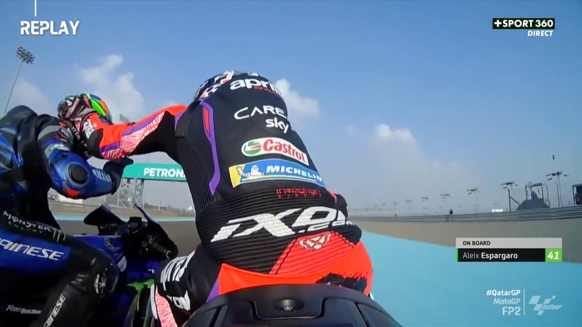 Aleix Espargaró gifle Franco Morbidelli dans les essais libres 2... 🤔 #QatarGP | #MotoGP