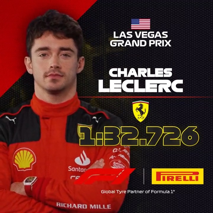 Hold on tight for this one 😱 Ride onboard with Charles Leclerc for his pole lap in Vegas! 💪 #LasVegasGP #F1 Pirelli Motorsport
