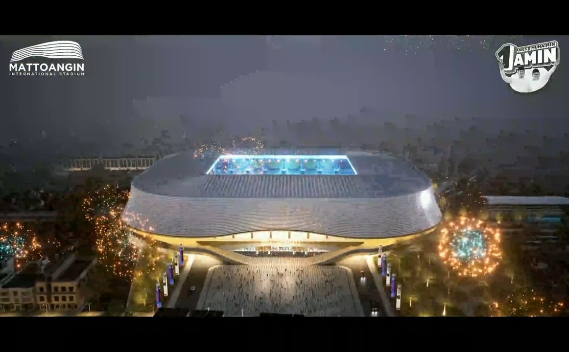 Emang boleh semegah ini Makassar punya stadion? Boleh dong. Hari ini bertemu teman2 supporter bola di Makassar dan tanda tangan komitmen: Makassar akan punya Mattoangin International Stadium! #AMINAjaDulu