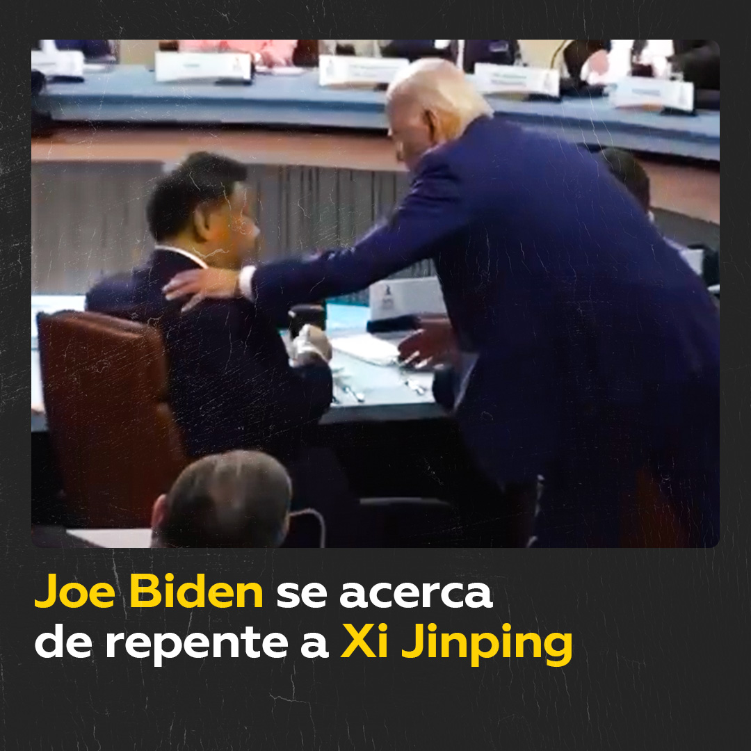 Biden se acerca de repente a Xi Jinping durante la Cumbre de la APEC El mandatario estadounidense se levantó de repente y se acercó a su homólogo chino para estrecharle la mano. Unos días antes, Biden llamó “dictador” al líder chino.