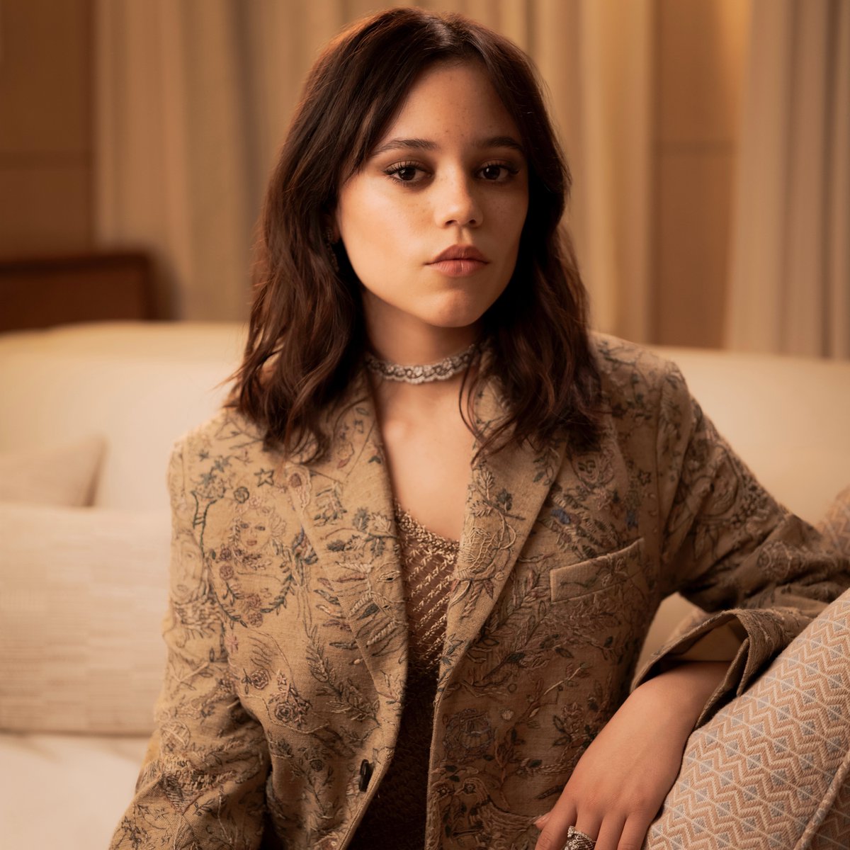 "Where's my Lady Dior?" Join #DiorJoaillerie ambassador Jenna Ortega as she hunts for her #LadyDior while getting ready for BazaarUK Women of the Year Awards 2023, dressed in a #DiorSS24 gold net dress and embroidered coat by Maria Grazia Chiuri. Tap on the card for more.