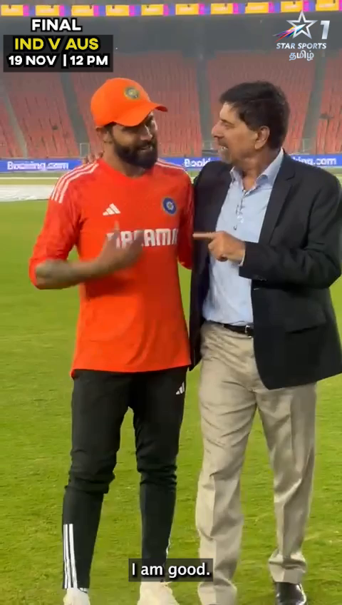 Finals-க்கு முன்னாடி World Cup வாத்தி Cheeka Tamil class எடுக்கறாரு Jadeja-க்கு Kris Srikkanth Ravindrasinh jadeja #CWC23 #CricketWorldCup #WorldCupOnStar #WorldCup2023 #BelieveInBlue