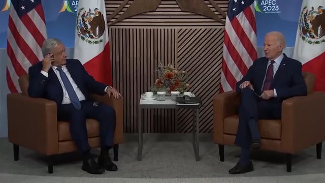 🇺🇸🇲🇽 | Joe Biden al presidente de México, López Obrador: "Cenamos anoche. Te lo dije, te sentaste al lado de mi esposa; eras tan cautivador que me preocupaba que le gustes más que yo ahora".