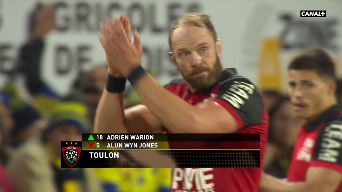 LES ADIEUX d'ALUN WYN JONES 🥹 Et standing ovation pour la légende aux 158 sélections 🫶 RCT – Rugby Club Toulonnais #ASMRCT