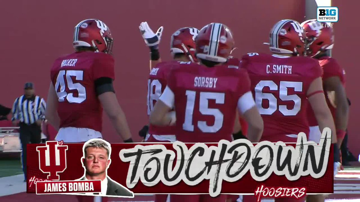We're all tied up in Bloomington. 🤩 James Bomba x Indiana Football 📺: Big Ten Network
