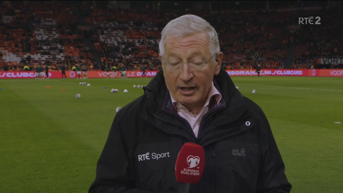 From the Johan Cruyff arena Tony O'Donoghue with team news, Matt Doherty to start 💻 Updates: 🖥 Watch: RTÉ Player 📻 Listen: Game On 2FM #NEDIRE #soccer #Euro2024Qualifiers