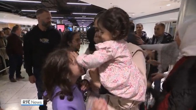 There were emotional scenes in Dublin Airport as the first Irish citizens to flee Gaza arrived into the country | Read more: