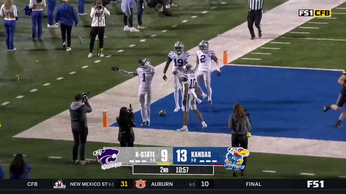 BLOCKED EXTRA POINT TAKEN BACK FOR 2 💪 K-State Football