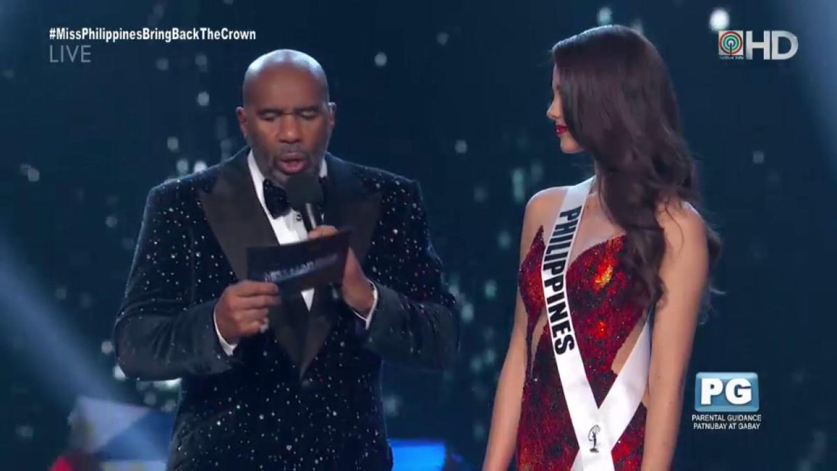 god forbid a filipina hold the mic after THIS 😭 #MissUniverse2023