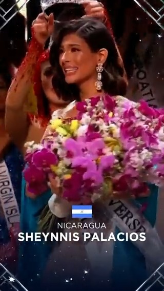 🎉🎉¡Qué orgullo para todos los latinos! 🎉🎉 #MissNicaragua 🇳🇮 es la nueva #MissUniverso👑