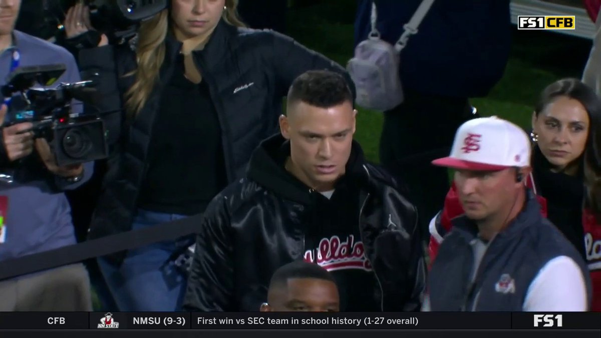Fresno State alum and MLB superstar Aaron Judge in attendance to watch the Bulldogs 🤩⚾️ FOX Sports: MLB Fresno State Football