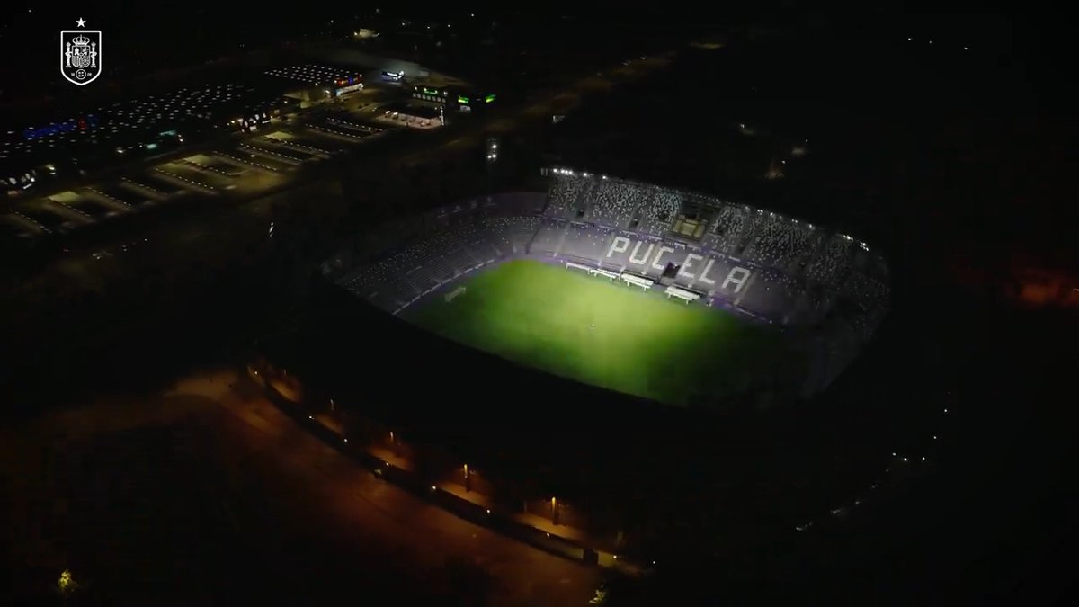 🤍💜 ¡¡QUÉ GANITAS TENEMOS DE JUGAR AQUÍ!! 🏟️ Hoy visitamos el José Zorrilla, un estadio con nombre de poeta para animar a pleno pulmón. ℹ️ #VamosEspaña | #EURO2024