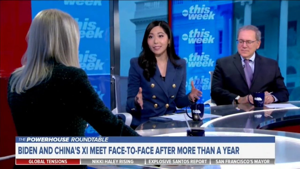 Wrapping up a week at APEC with Martha Raddatz on This Week Bar for success was low for Biden-Xi meeting (just agreeing to talk more), but it's become even more critical for direct interactions b/t POTUS & Xi Jinping, because of how much power is consolidated in Xi's hands
