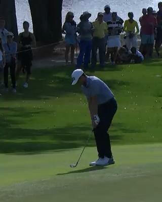 Early chip-in birdie 🐦 Mackenzie Hughes is just two back of the lead The RSM Classic.