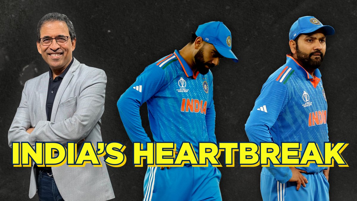 So close, yet so far 💔 #India’s #WorldCup 🏆 dreams come crashing down in the final Harsha Bhogle is every #TeamIndia fan right now 👇