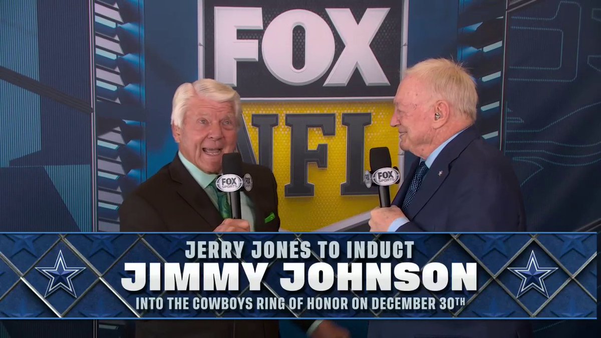 On December 30, Jimmy Johnson will be inducted into the Dallas Cowboys Ring of Honor 🤩 Congrats, Jimmy 👏
