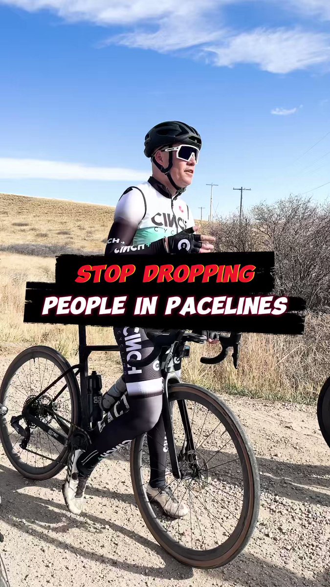 🚨 Pacelines are NOT the place to try and drop people! 🚨 Instead, the objective of a paceline is for a group to use one another to travel faster, more efficiently, using less effort. A paceline is not where the strongest people drop everyone. That is LATER when they attack. When the strongest riders ride to drop people in a paceline they instead just reduce the people who already would have been dropped. They isolate themselves with the other strongest riders who are more rested than them because they are on the wheel! Shift your mindset in pace lines to be smoother when pulling and go easier on climbs so that the group can take your faster with less energy.