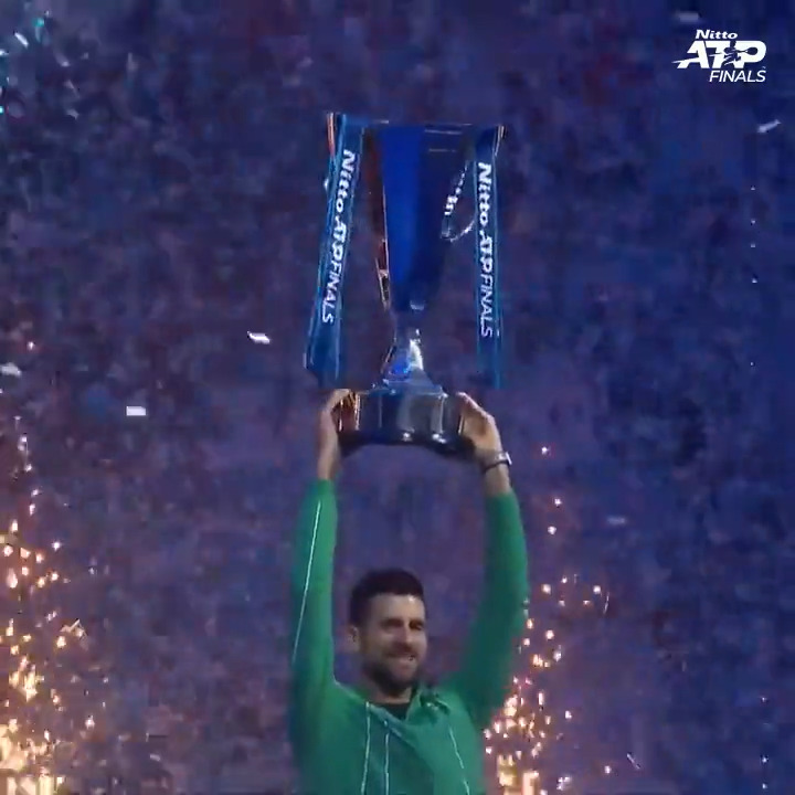 History-maker. Record-breaker ⭐️⭐️ 🏆 Novak Djokovic #NittoATPFinals