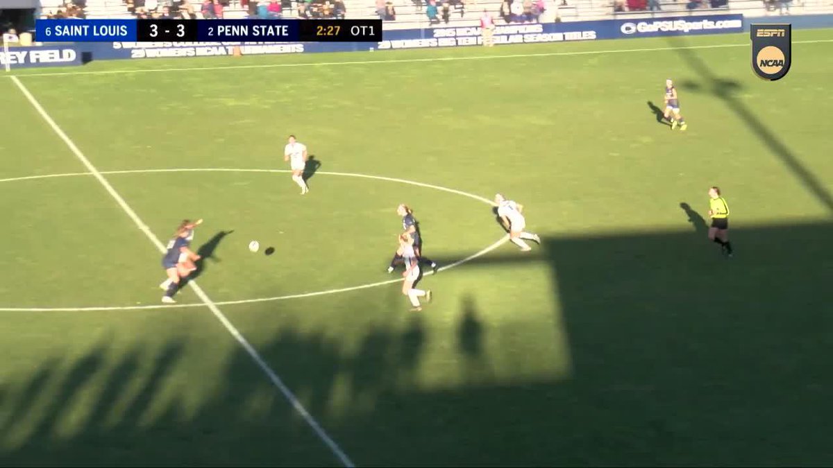 VIRTUOSO. PAYTON LINNEHAN. PENN STATE LEADS. OT1 | 97:44 | PSU 4, SLU 3 WATCH LIVE on ESPN+ #WeAre