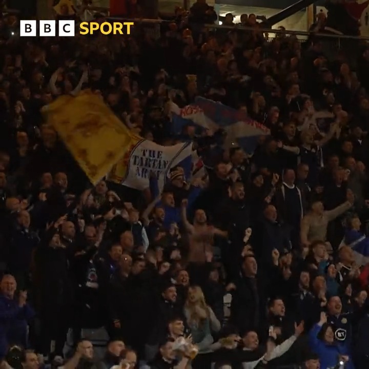 Scotland are off to Germany 🏴 🇩🇪 The players and fans celebrated together after Scotland's 3-3 draw with Norway. #Euro2024