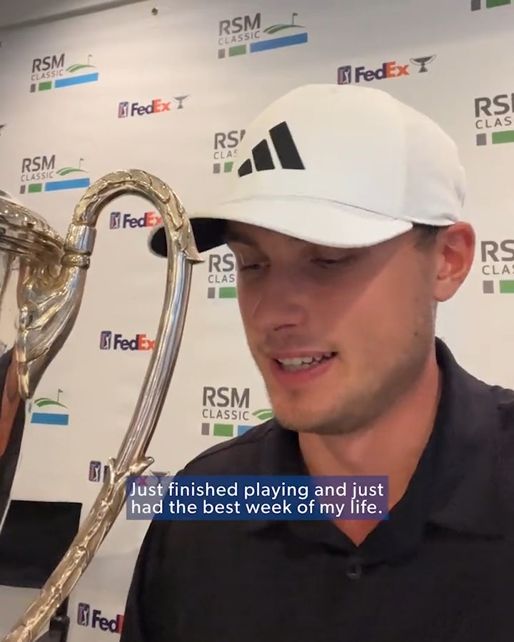 The champion signs off The RSM Classic 🤳