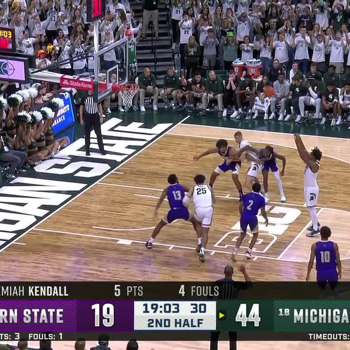 It was a dunk fest in East Lansing tonight for Michigan State Men's Basketball. 🙌