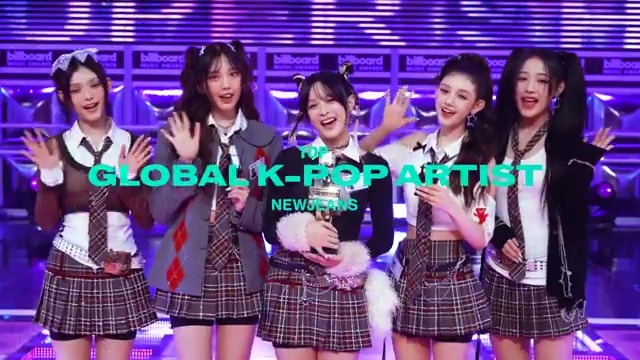 .@newjeans_ADOR has quickly climbed to the top of the billboard charts, making them our Top Global K-Pop Artist at the #BBMAs! 🔝🌎🎶 #NewJeans_BBMAs