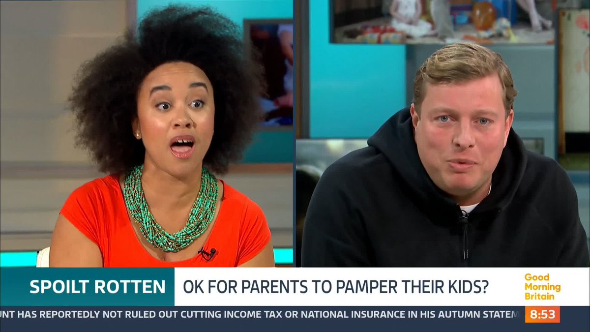 Is it ok for parents to spoil their kids? 'Children need unconditional love and affection, they do not need more stuff' 'If my little boy wants something I'm going to work hard and get it for him'