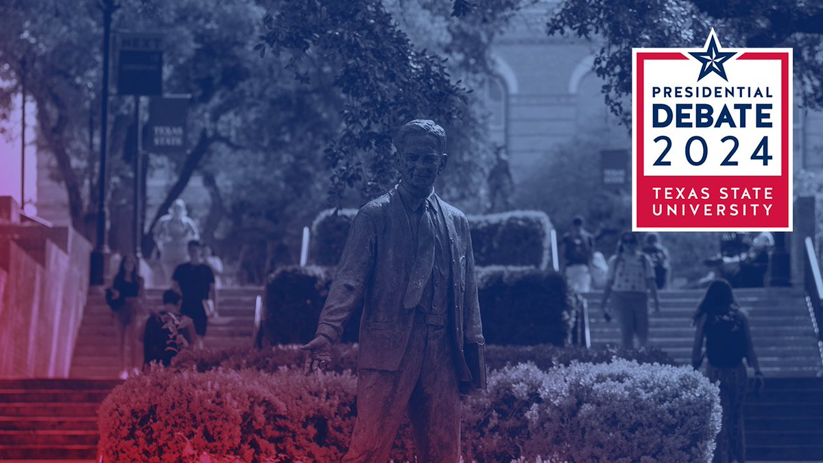 We are honored to announce that #TXST, representing the Texas State University System, will be the first location in TX to host a Presidential Debate in 2024. Thank you CPD CPD for the opportunity. More details will be shared in the coming months. Learn more: