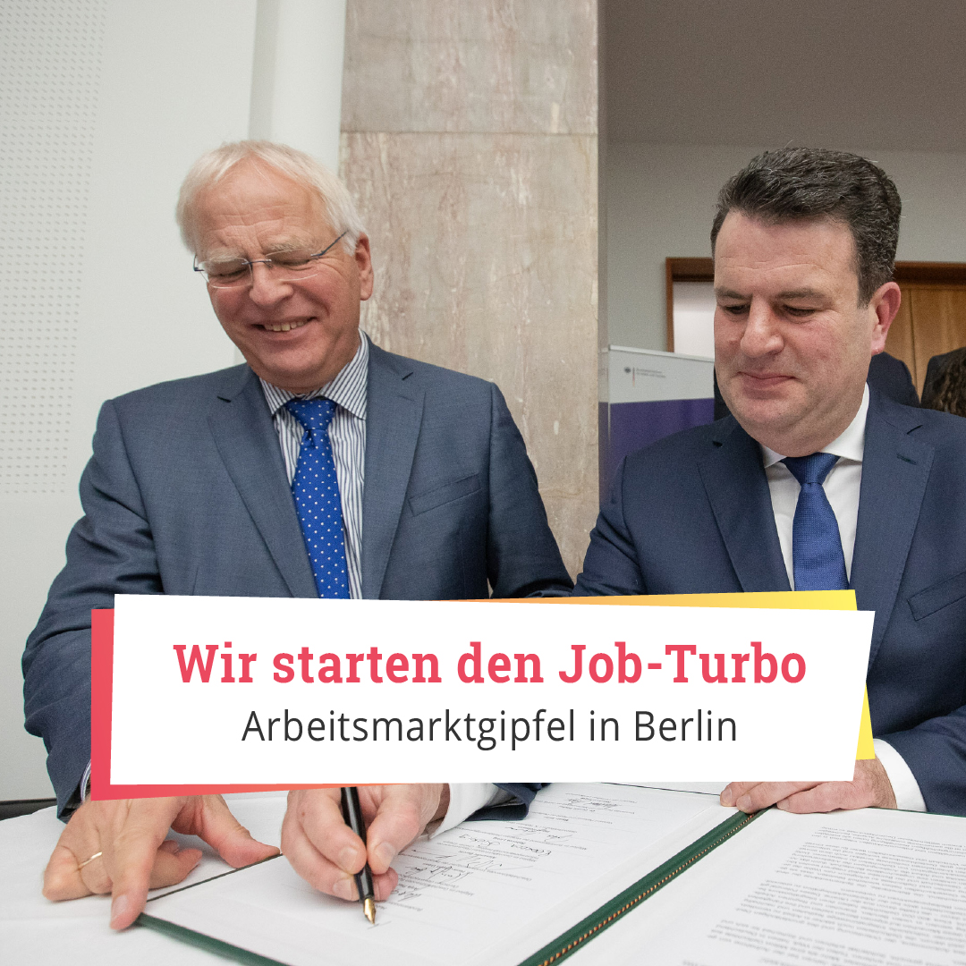 Wir integrieren Geflüchtete schnell und möglichst nachhaltig in den Arbeitsmarkt! Wie das gelingen soll? Bundesminister Hubertus Heil im Video ⬇️ Weitere Infos: #JobTurbo #Arbeitsmarktgipfel