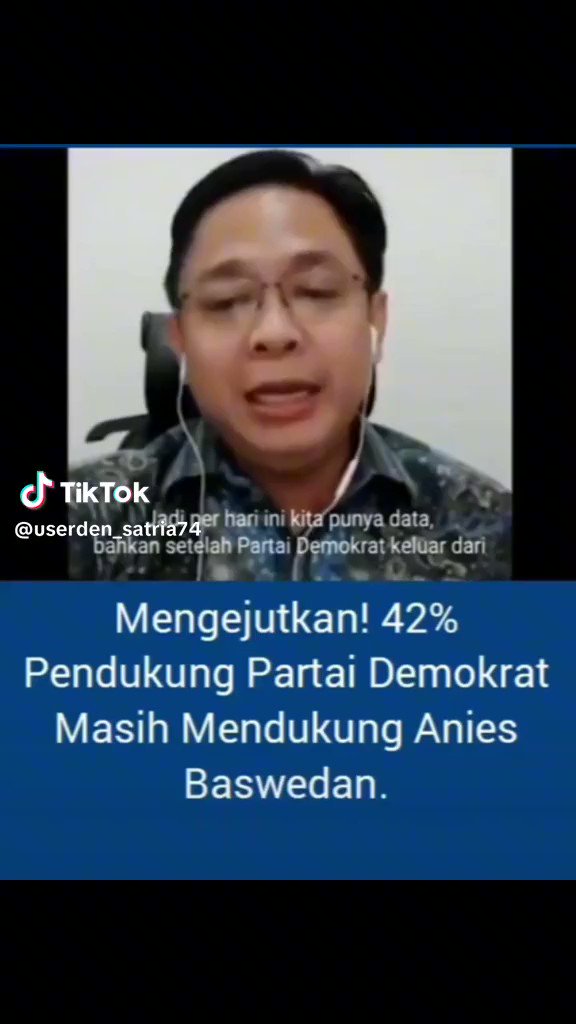 MENGEJUTKAN TERNYATA 42% PENDUKUNG PARTAI DEMOKRAT YANG MENGINGINKAN PERUBAHAN MASIH MENDUKUNG ANIES BASWEDAN.